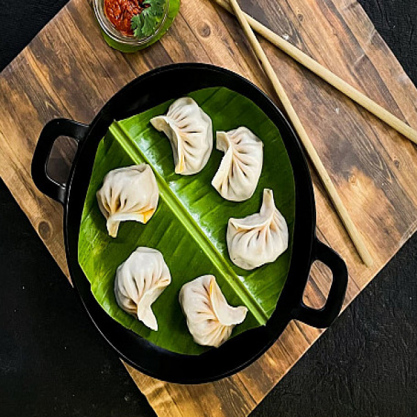 Paneer Tikka Steamed Momos (6 Nos )