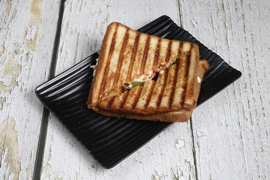 Simple Veg Grilled Sandwich