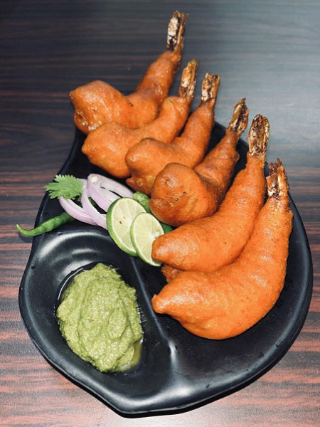 Amritsari Prawn Pakora (6 Pcs)