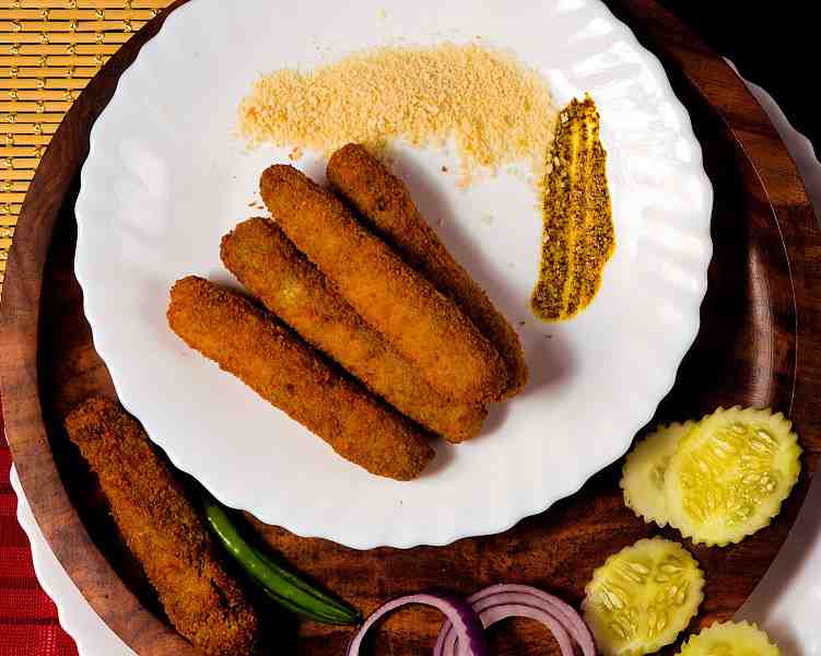 Fish Finger ( Kolkata Bhetki) (5 Pcs)