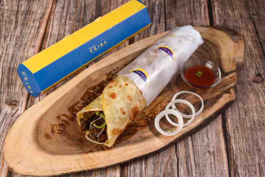 Guiltless Egg Mutton Galouti Kebab Roll