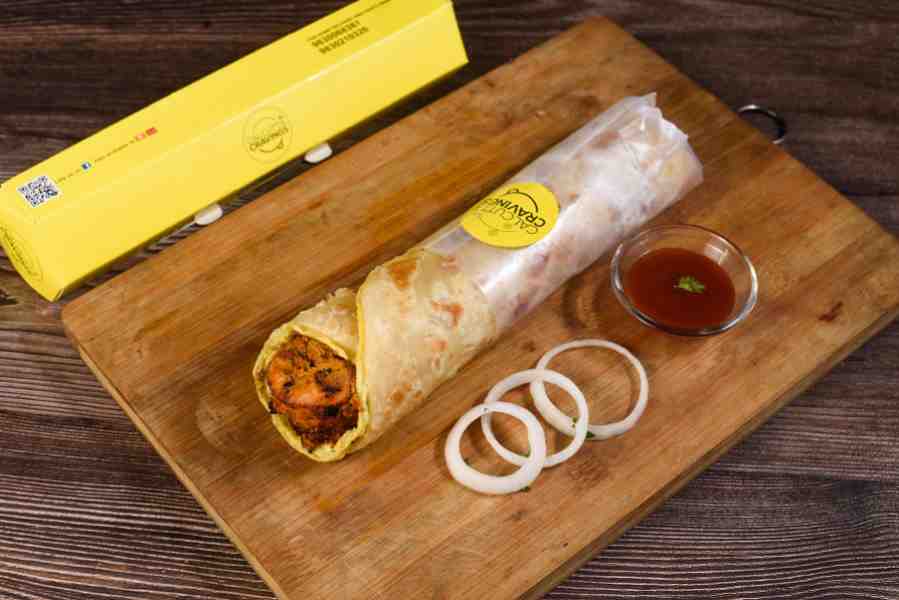 Guiltless Chicken Tikka Kathi Kebab Roll