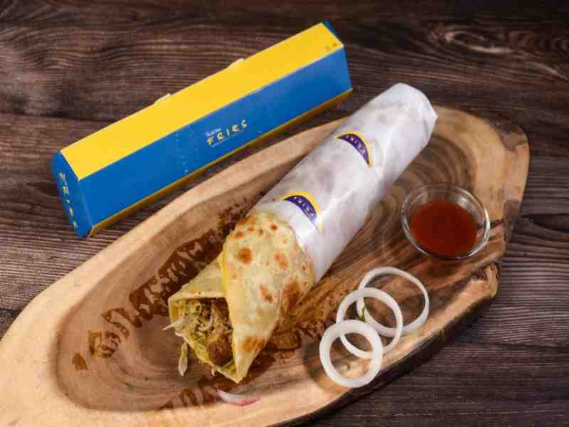 Guiltless Egg Chicken Shaami Kebab Roll