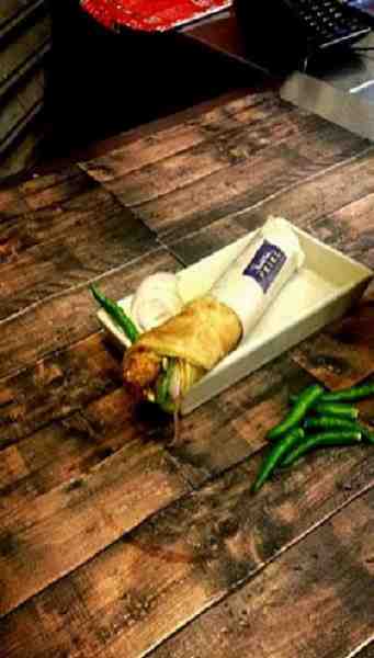 Egg Mutton Shami Kebab Roll