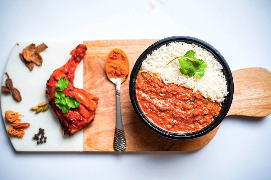 Chicken Keema Rice Bowl