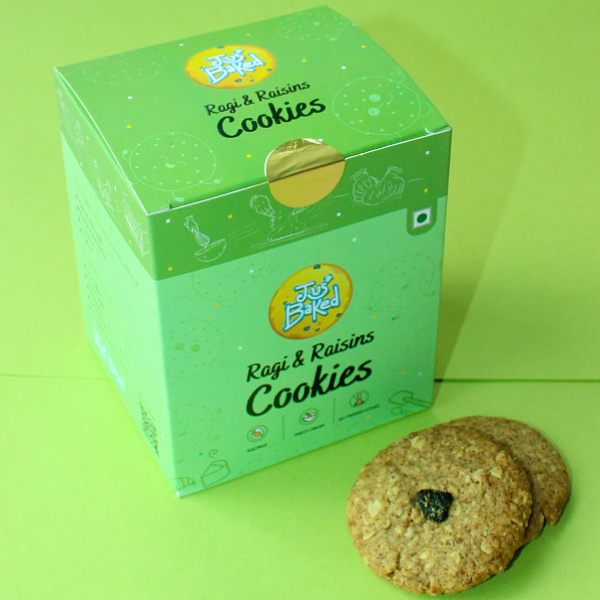 Ragi & Raisins Cookies [healthy] [8 Pcs]