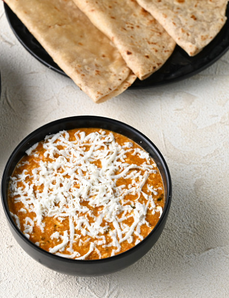 Paneer Bhurji (Jain) With Tava Roti (3 Pcs)