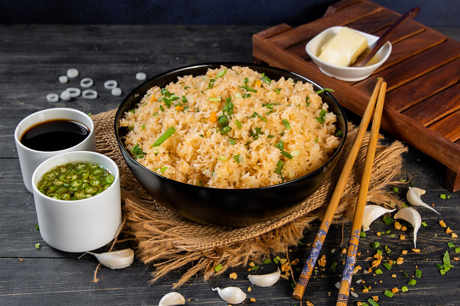 Veg Butter Garlic Fried Rice