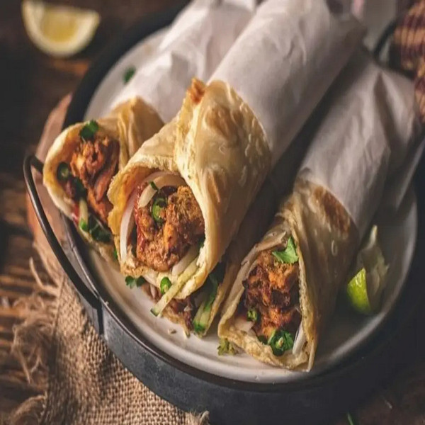 Afghani Soya Chaap Roll [2 Rolls]