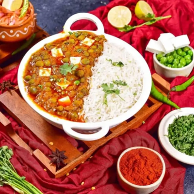 Matar Paneer Rice Combo