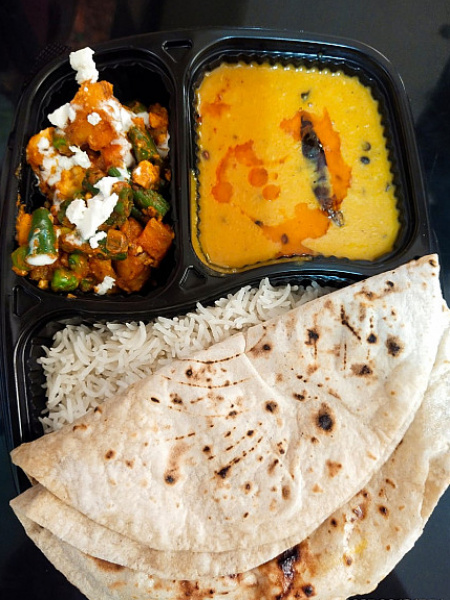 Dal Tadka, Jeera Aloo+ Rice+ 2 Tawa Roti