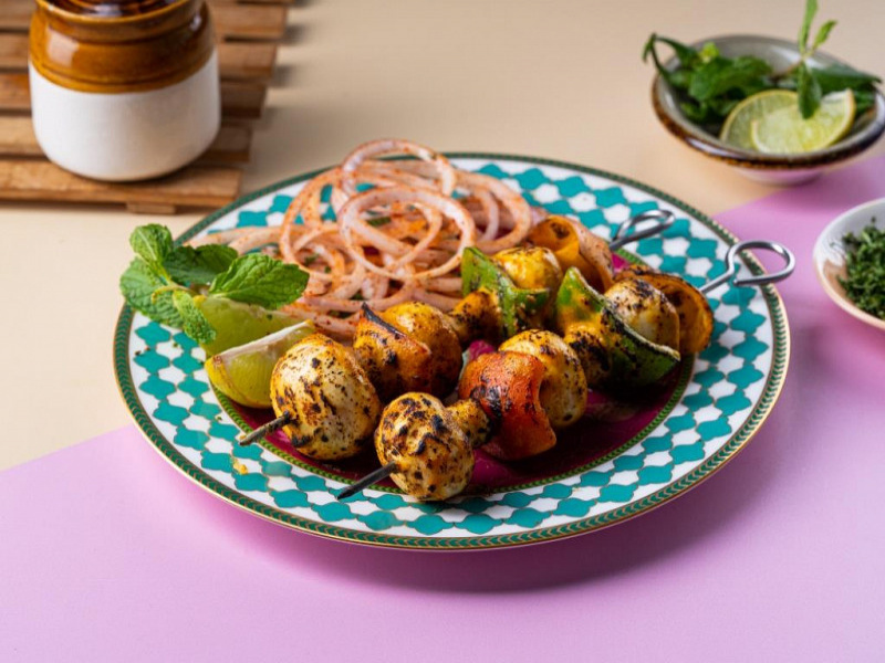 Achari Mushroom Tikka