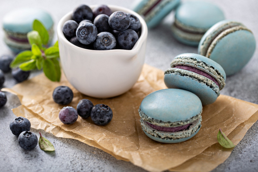 Blueberry Macaron