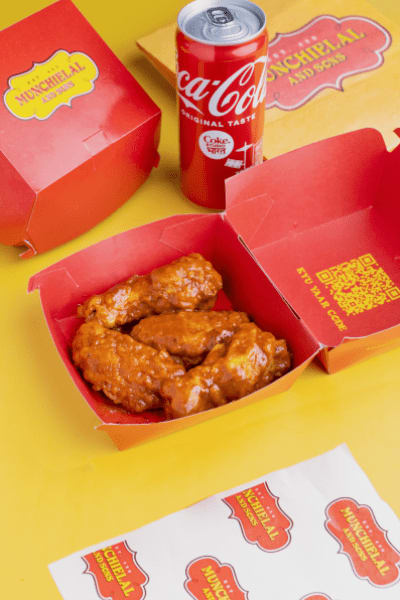 Hot Buffalo Wings + Coca Cola