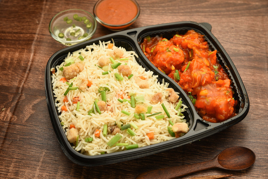 Chicken Fried Rice + Chilli Chicken (3 Pcs)