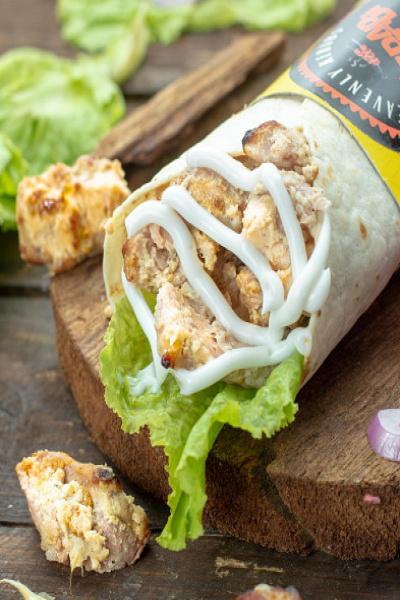 Makhmali Kebab Wrap