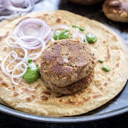 Chicken Galawati Kabab [2] + Paratha [1]