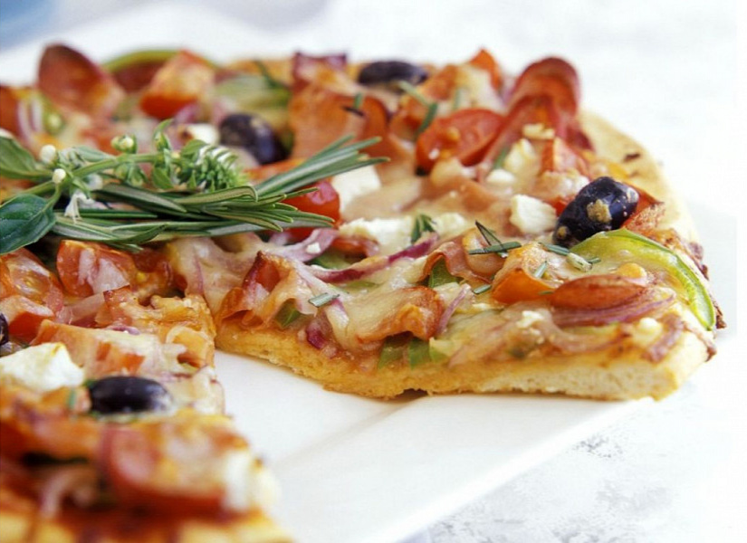 Black Olive Gourmet Pizza