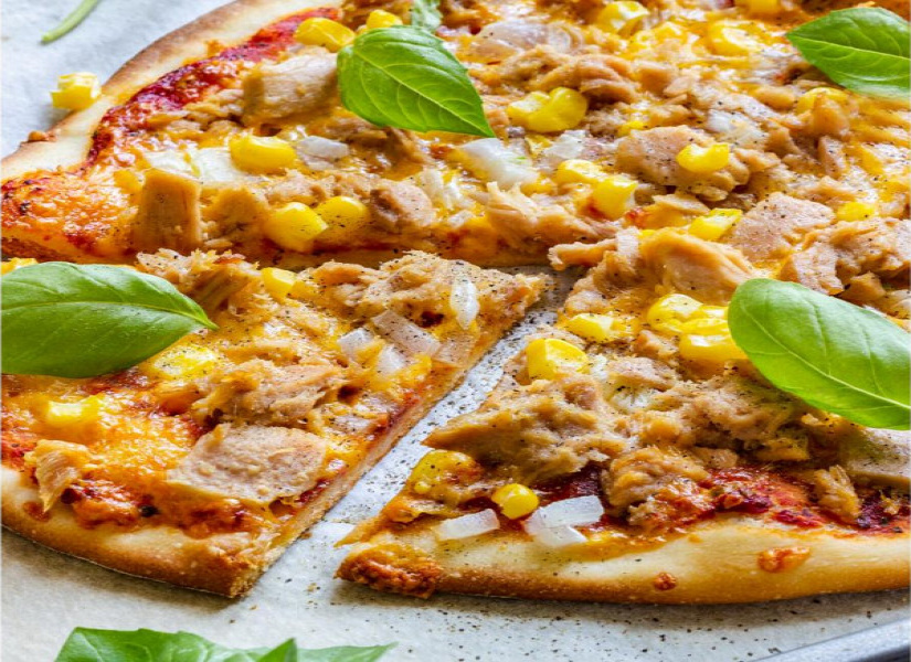 Creamy Corn Pizza