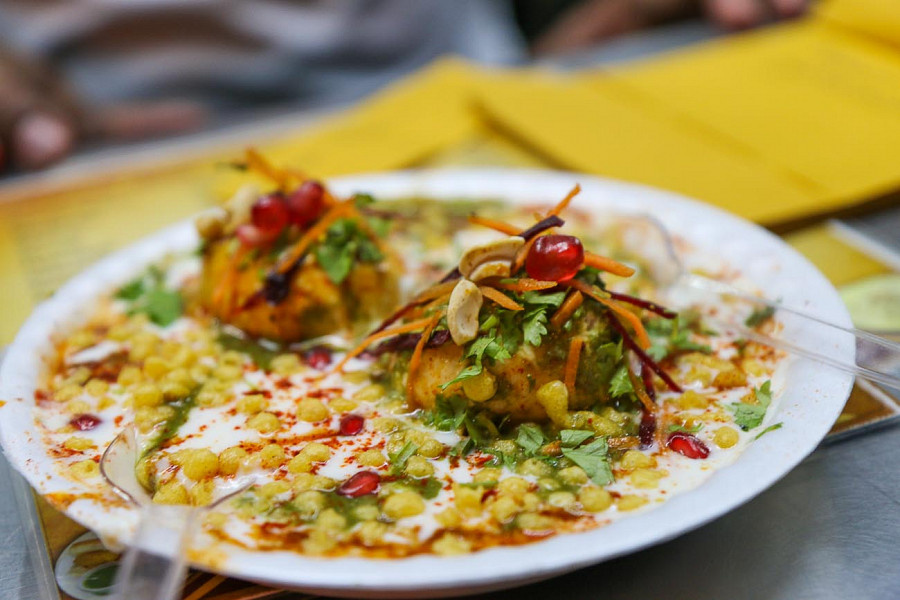 Dahi Bhalla Papdi Chaat.