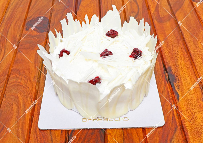 Eggless White Forest Cake