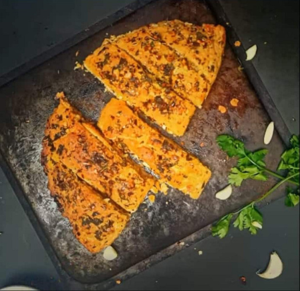 Chicken Stuffed Garlic Bread