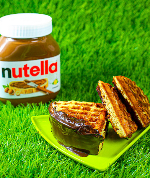 Naughty Nutella Waffles