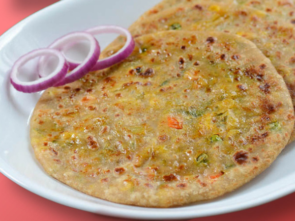 Mixed Veg Tawa Paratha