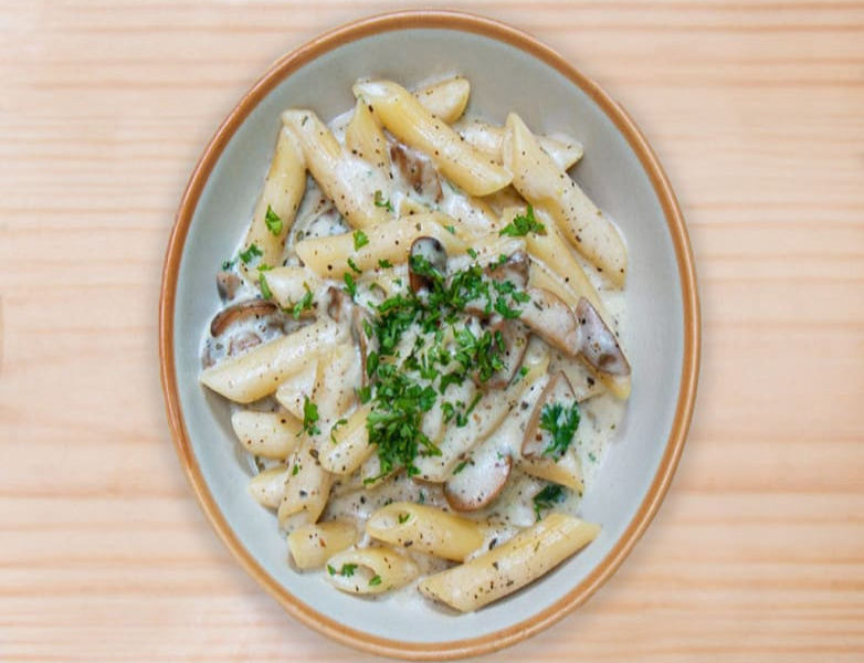 Cheesy Mushroom Alfredo PASTA