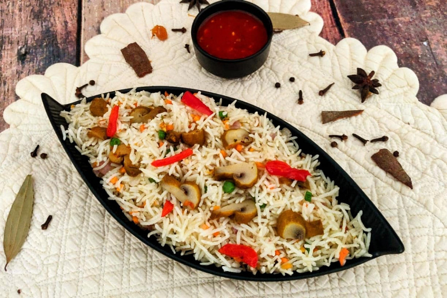 Mushroom Fried Rice